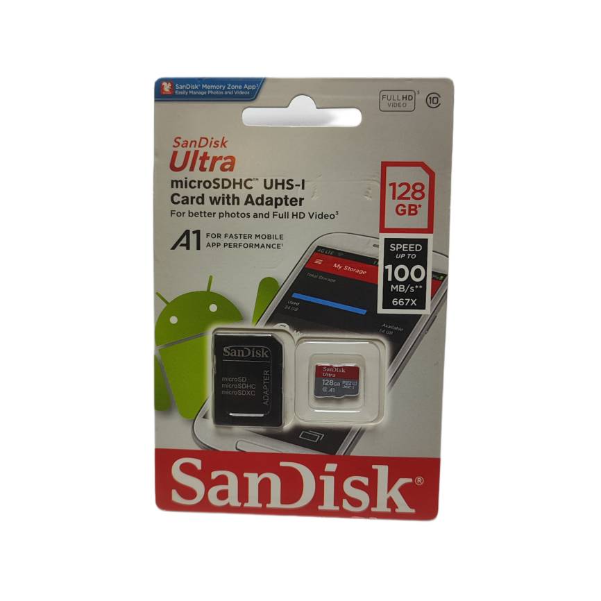 کارت حافظه گوشی و دوربین 128 گیگابایت san disk