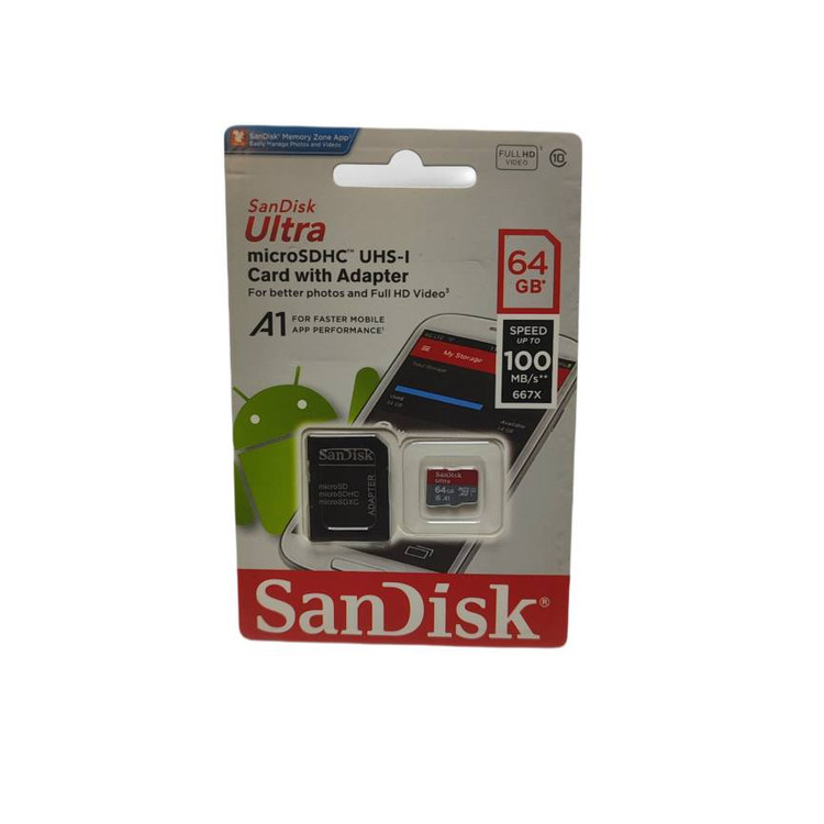 کارت حافظه گوشی و دوربین 64 گیگابایت san disk